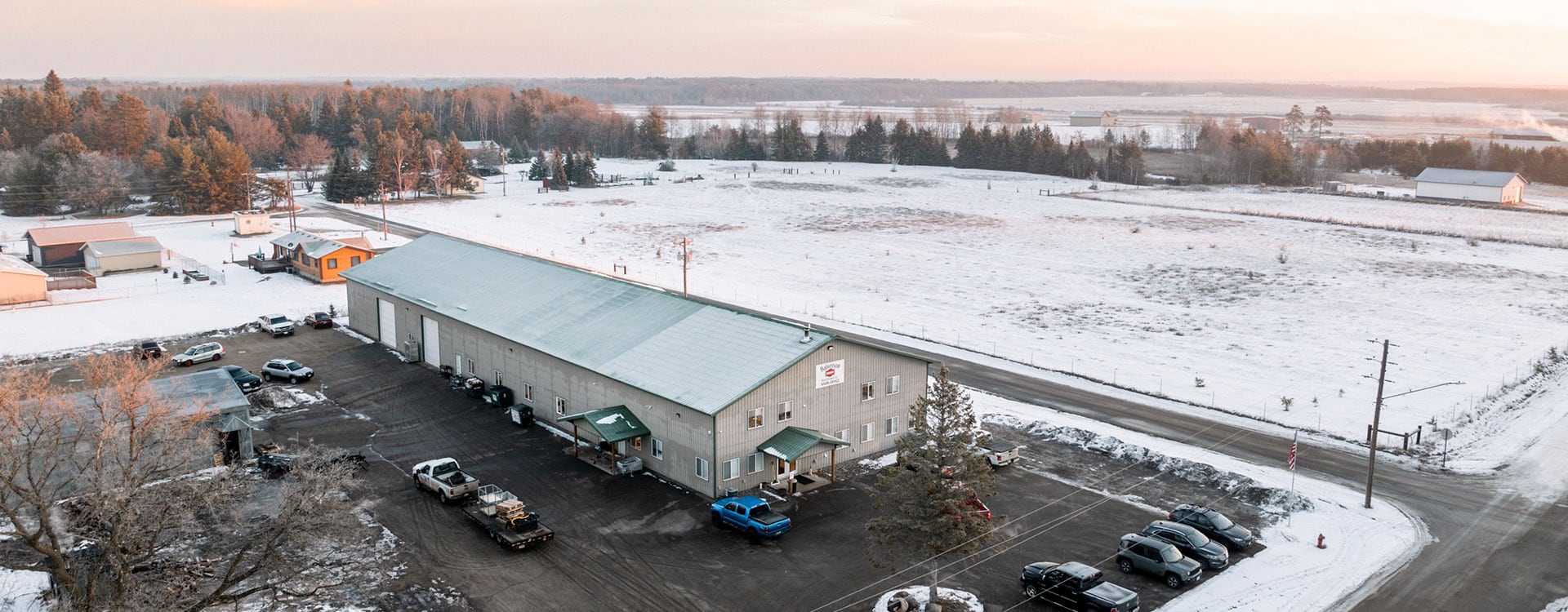 aerial halverson building